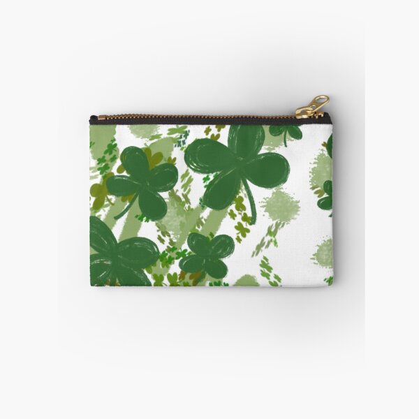 Item preview, Lucky Green Clover Pattern - Shamrock and Leaf Meadow designed and sold by TheArtOfTreble.