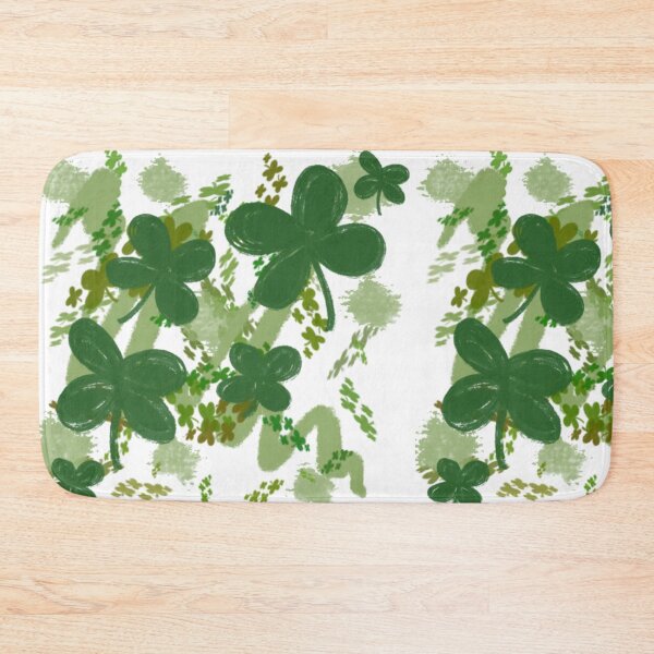Item preview, Lucky Green Clover Pattern - Shamrock and Leaf Meadow designed and sold by TheArtOfTreble.