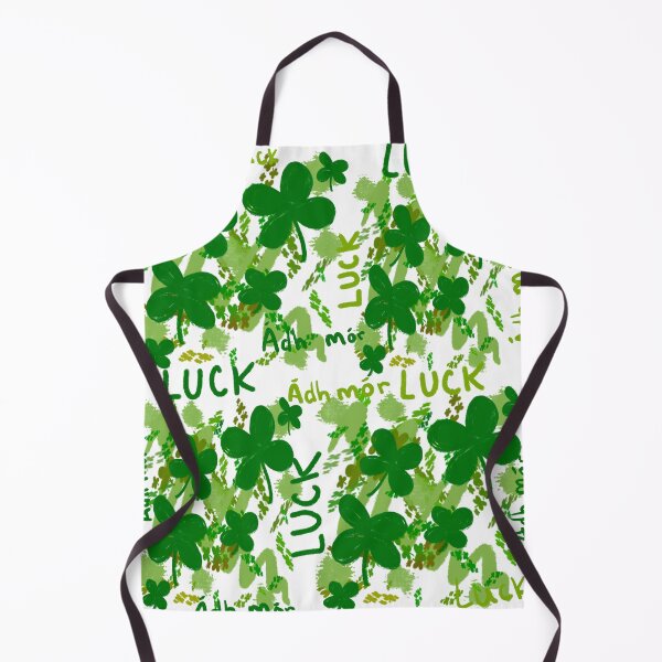 Item preview, Lucky Clover Pattern with Ádh Mór & LUCK - Green Shamrock Meadow designed and sold by TheArtOfTreble.
