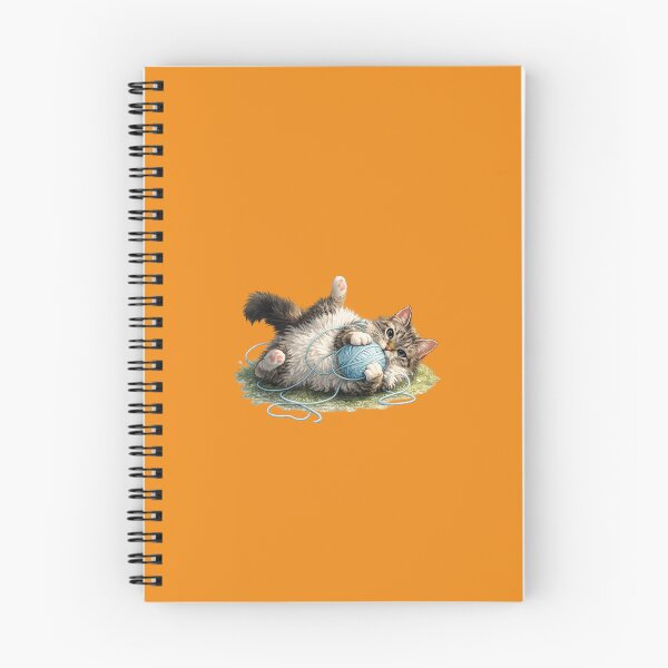 Item preview, playful kitten with ball of yarn designed and sold by PasoaPaso2025.