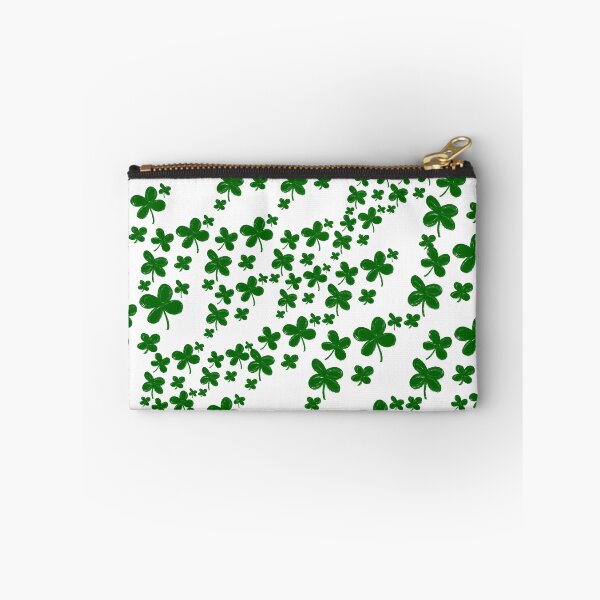 Item preview, Green Clover Scatter - Lucky Four-Leaf Shamrock Pattern designed and sold by TheArtOfTreble.