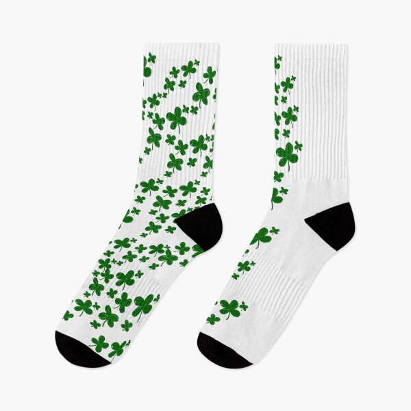 Item preview, Green Clover Scatter - Lucky Four-Leaf Shamrock Pattern designed and sold by TheArtOfTreble.
