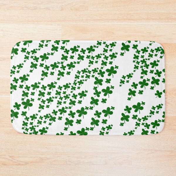 Item preview, Green Clover Scatter - Lucky Four-Leaf Shamrock Pattern designed and sold by TheArtOfTreble.