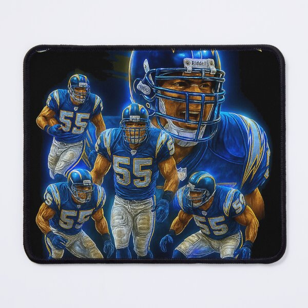 Item preview, Junior Seau San Diego Chargers Retro Football designed and sold by SOAR Even higher.