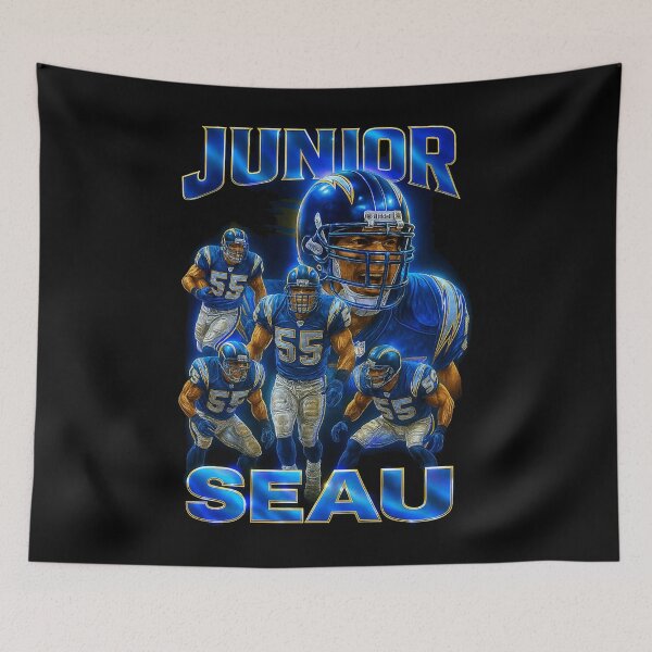 Item preview,  Junior Seau San Diego Chargers Retro Football designed and sold by SOAR Even higher.