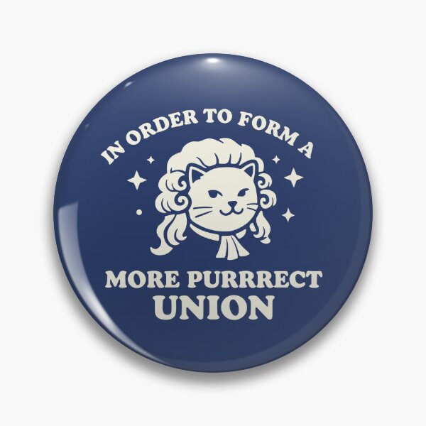 Item preview, In Order to Form A More Purrrect Union Cat | Patriotic 4th of July Humor | Powdered Wig Kitty designed and sold by American Spirit.