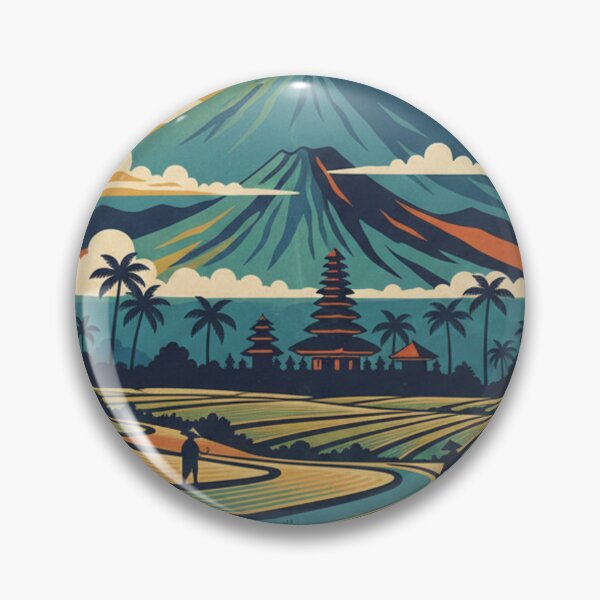 Item preview, Retro Style Bali Travel Poster designed and sold by Garry Greenwood.