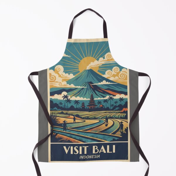 Item preview, Retro Style Bali Travel Poster designed and sold by Garry Greenwood.