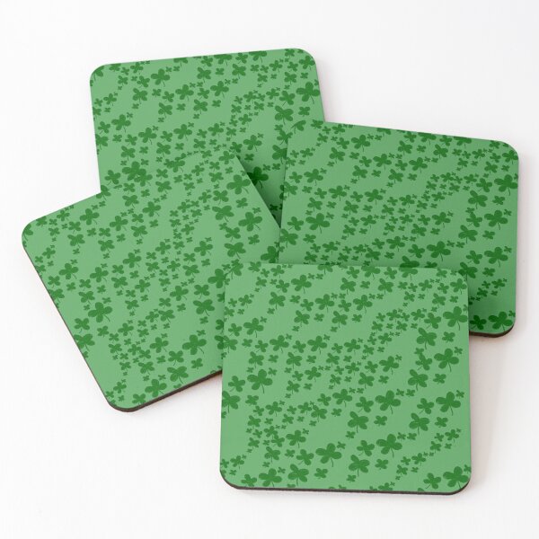 Item preview, Green Clover Meadow - Lucky Shamrock Pattern designed and sold by TheArtOfTreble.
