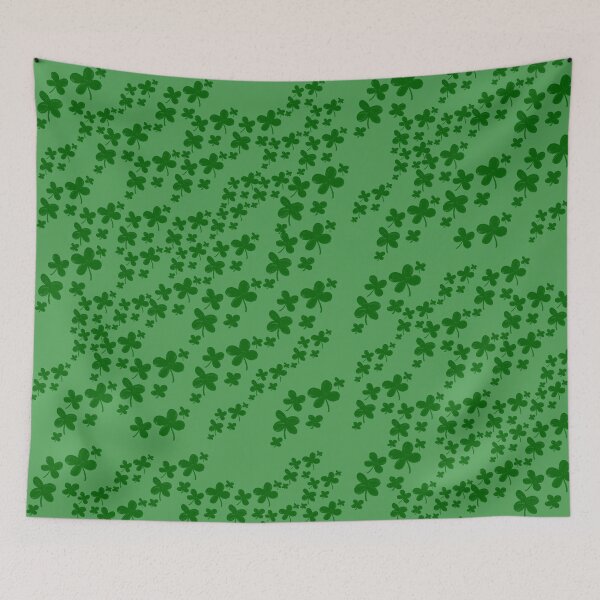 Item preview, Green Clover Meadow - Lucky Shamrock Pattern designed and sold by TheArtOfTreble.