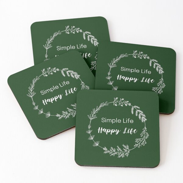 Item preview, Simple Life Happy Life Living Simple designed and sold by Sachie's Studio.