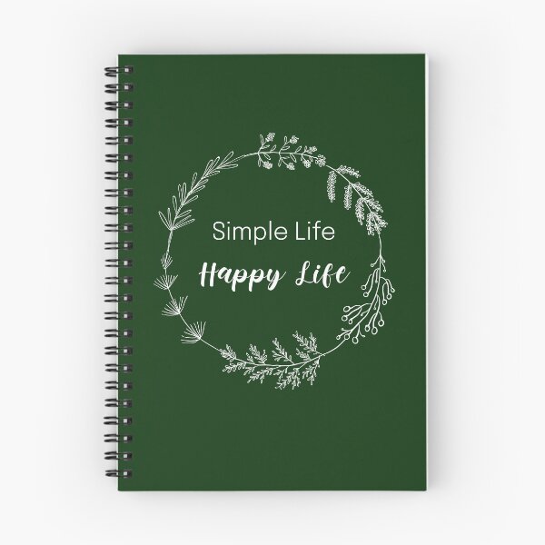 Item preview, Simple Life Happy Life Living Simple designed and sold by Sachie's Studio.