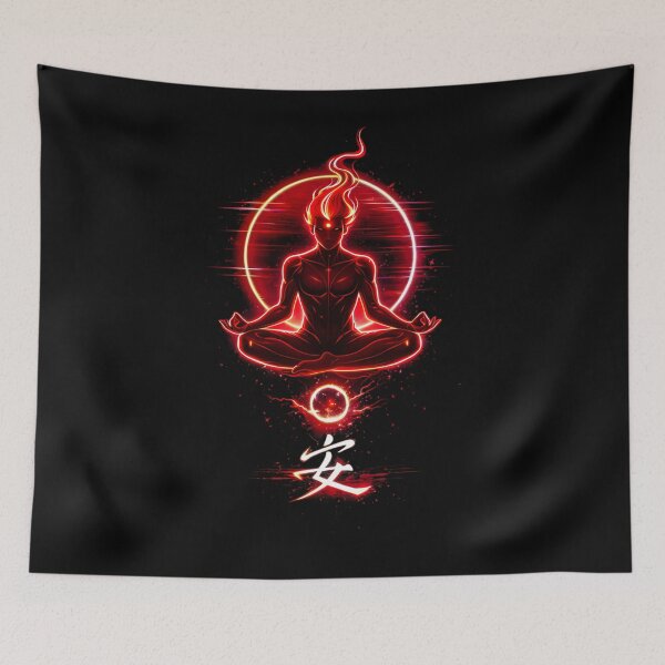 Item preview, Neon Fire Meditation Zen designed and sold by aliceciamunro.