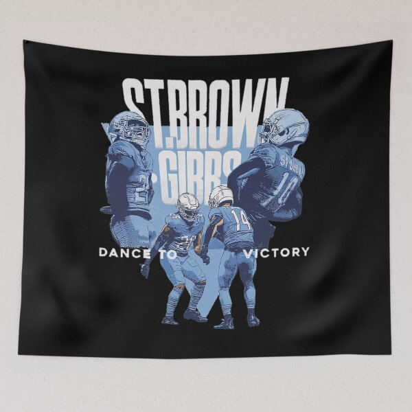 Item preview,  Jahmyr Gibbs  Amon-Ra St. Brown Detroit Victory Dance designed and sold by exdesignhub.