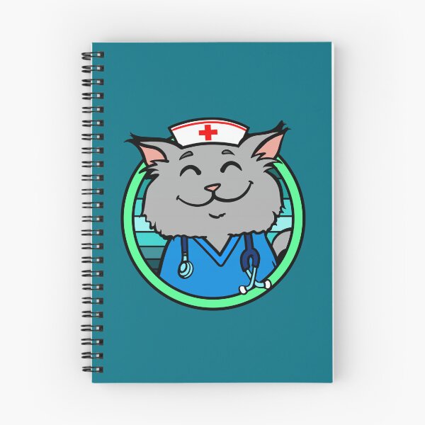 Item preview, Cute Nurse Cat – Smiling Himalayan Cat in Nurse Uniform Cartoon designed and sold by Jesta Graphics.