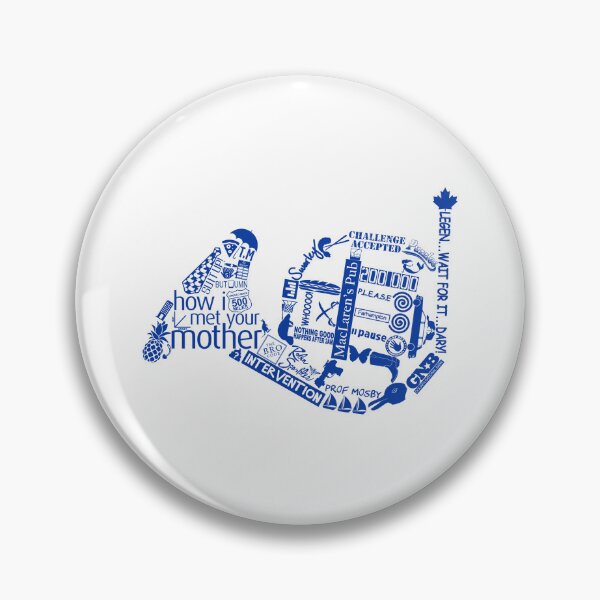 Item preview, Blue French Horn - Icons HIMYM designed and sold by Studio-Wasp.