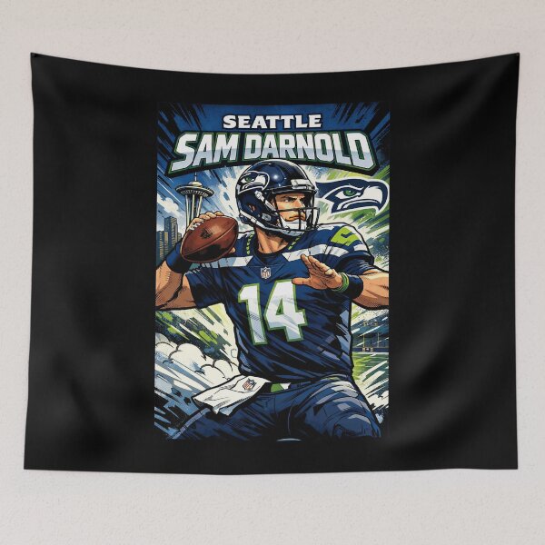 Item preview, Sam Darnold Comic Style designed and sold by AhmedMediaNew.