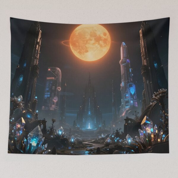Item preview, Alien City with Full Moon designed and sold by DMT-FM.
