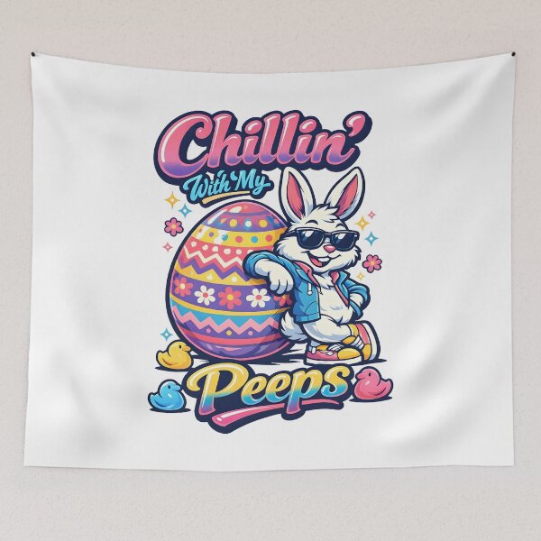 Item preview, Chillin’ With My Peeps – Cool Easter Bunny designed and sold by Dazzle-Sizzle.