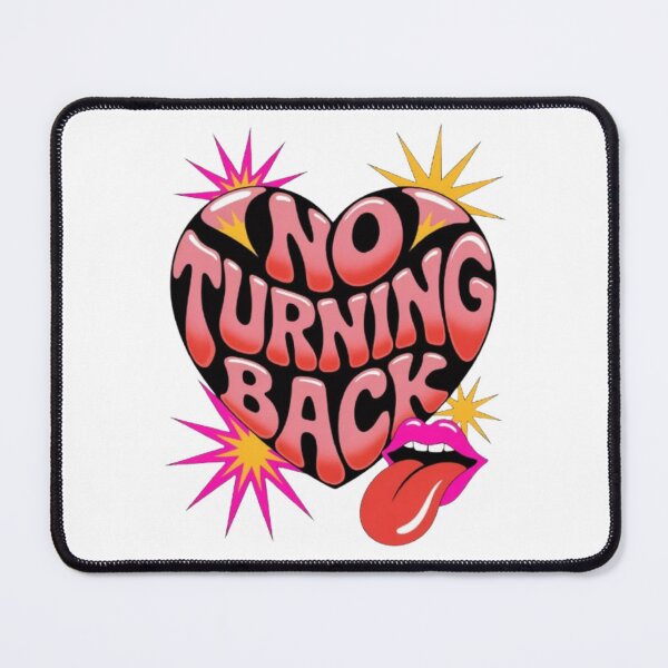 Item preview, No Turning Back – Retro Psychedelic Heart Statement Graphic designed and sold by NewUSShop.