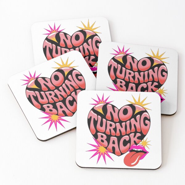 Item preview, No Turning Back – Retro Psychedelic Heart Statement Graphic designed and sold by NewUSShop.