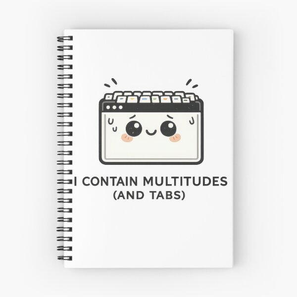Item preview, I Contain Multitudes And Tabs Funny Kawaii designed and sold by jgvisualarts.