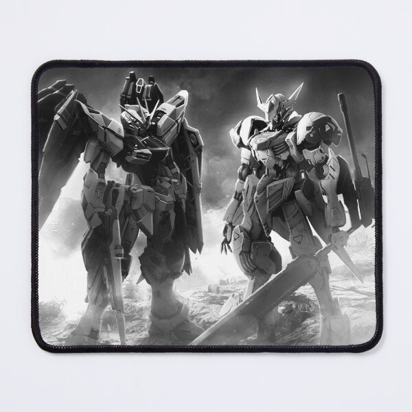 Item preview, barbatos gundam vs Strike Freedom Gundam black white designed and sold by sabartgunpla.