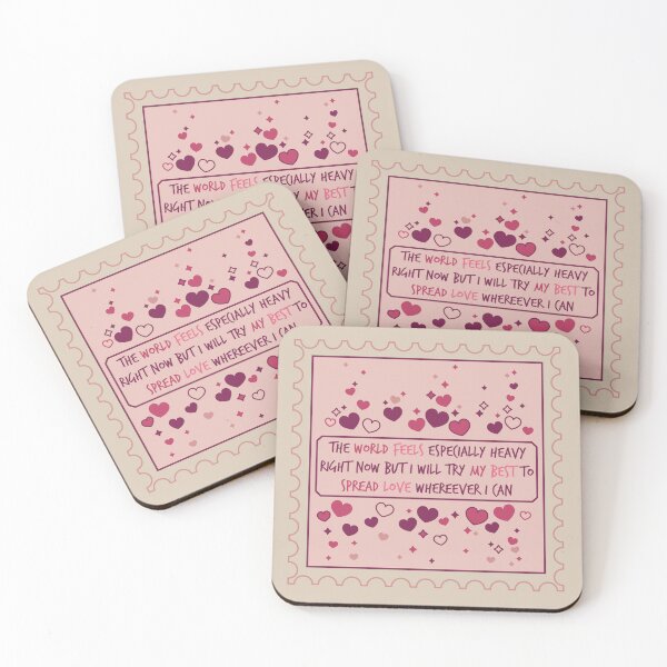 Item preview, Try my best to spread love wherever I can stamp [pigment] designed and sold by deadbeatprince-typography.