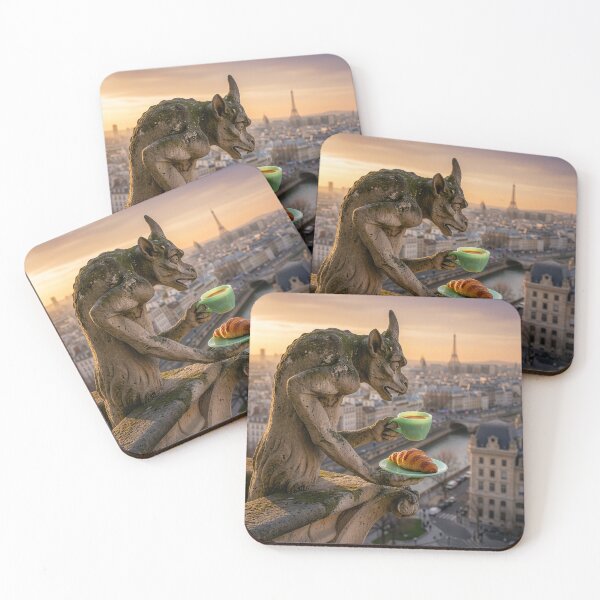 Item preview,  Notre Dame Gargoyle Takes a Coffee Break designed and sold by Tridentulus.