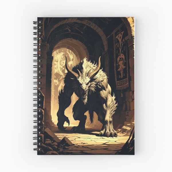 Item preview, Questing Beast in the Shadowed Hall – Gothic Dark Academia Art designed and sold by semenol.