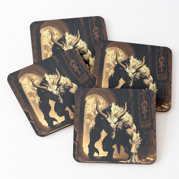 Item preview, Questing Beast in the Shadowed Hall – Gothic Dark Academia Art designed and sold by semenol.