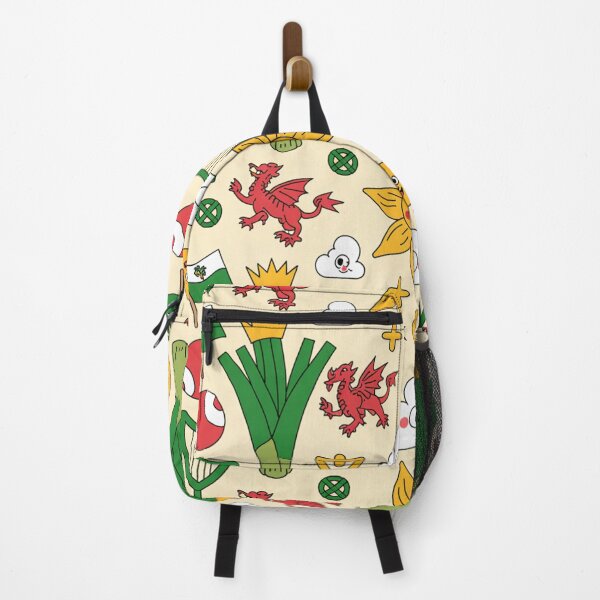 Item preview, Cute Welsh Rugby Pattern | Leeks Dragons Daffodils & Harps designed and sold by Midnight Veil Designs.