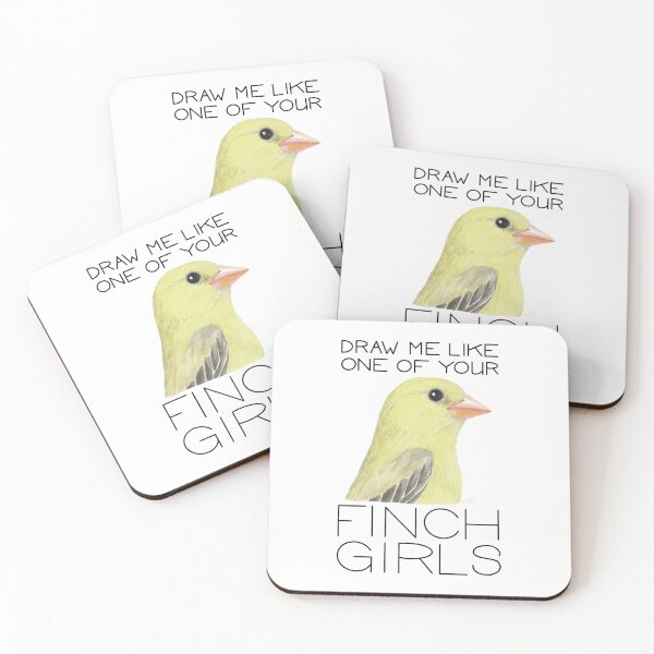 Item preview, Draw Me Like One of Your Finch Girls (American Goldfinch) designed and sold by LauraWolfArtist.