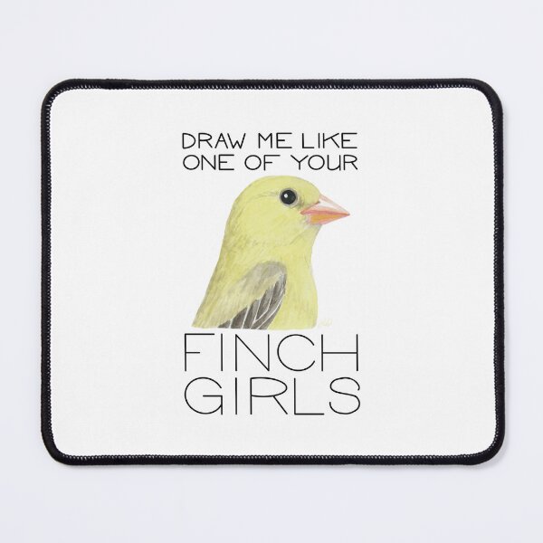 Item preview, Draw Me Like One of Your Finch Girls (American Goldfinch) designed and sold by LauraWolfArtist.