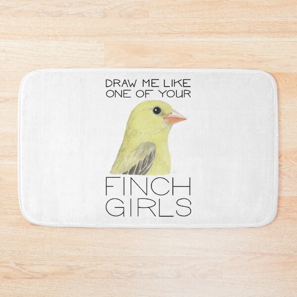 Item preview, Draw Me Like One of Your Finch Girls (American Goldfinch) designed and sold by LauraWolfArtist.