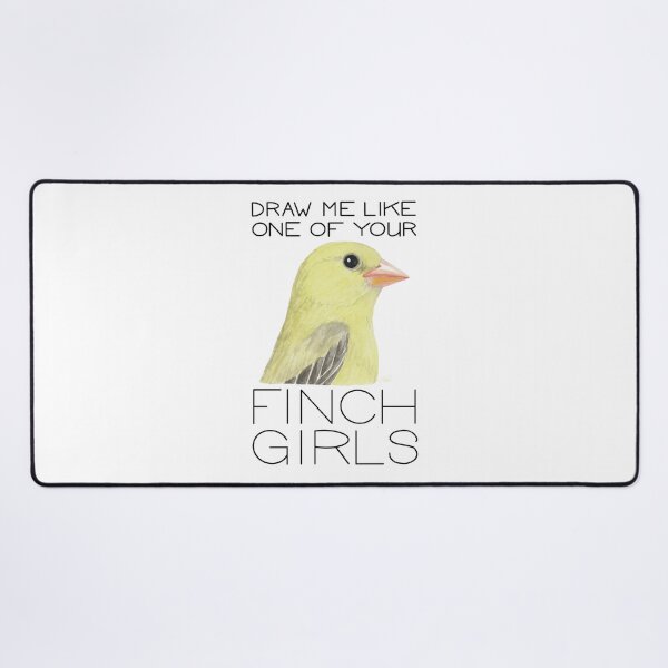 Item preview, Draw Me Like One of Your Finch Girls (American Goldfinch) designed and sold by LauraWolfArtist.