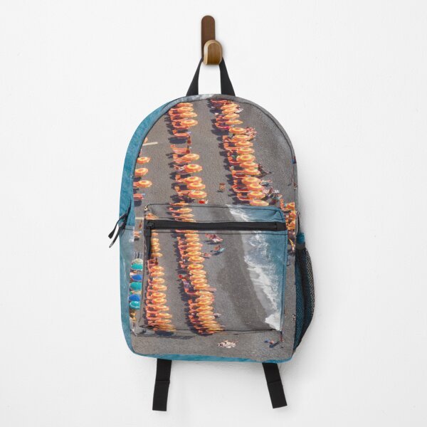 Item preview, Orange Umbrellas dot the beach at Positano, Italy designed and sold by stuart murdoch.