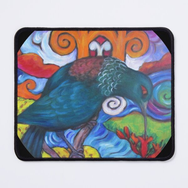 Item preview, New Zealand Native Tui Bird designed and sold by diconnollyart.
