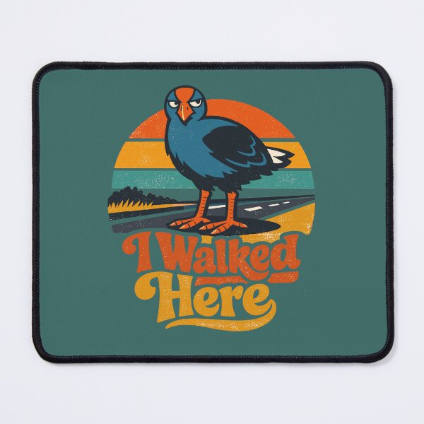 Item preview, I Walked Here Pūkeko – Funny Retro 70s NZ Bird Road Trip designed and sold by MvuuStudio.