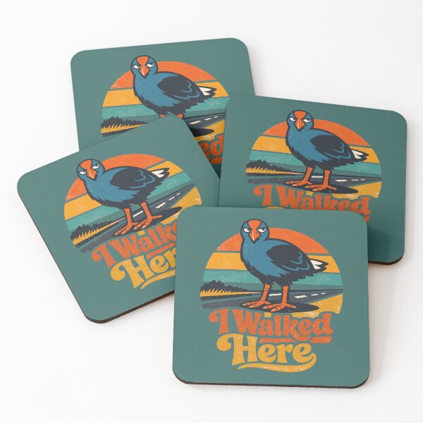 Item preview, I Walked Here Pūkeko – Funny Retro 70s NZ Bird Road Trip designed and sold by MvuuStudio.