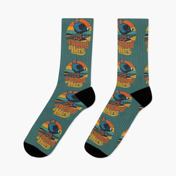 Item preview, I Walked Here Pūkeko – Funny Retro 70s NZ Bird Road Trip designed and sold by MvuuStudio.