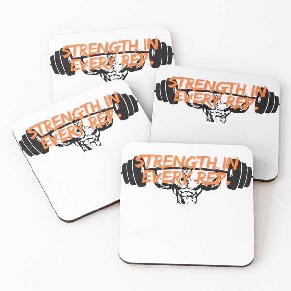 Item preview, Motivational Strength In Every Rep Gym Art designed and sold by poomfitshirt.