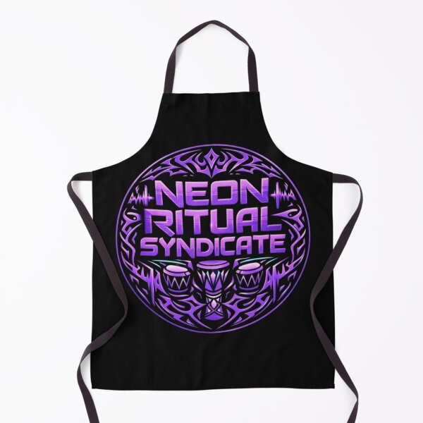 Item preview, Neon Ritual Syndicate – Retro Electro Music Badge Shirt designed and sold by wanado.