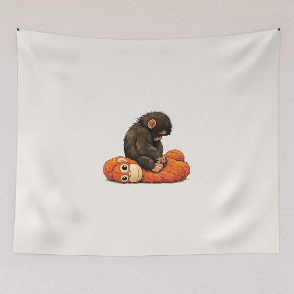 Item preview, Dear Punch, Punch Monkey, Viral Baby Monkey, Emotional Plush Toy designed and sold by SanipepaVase.