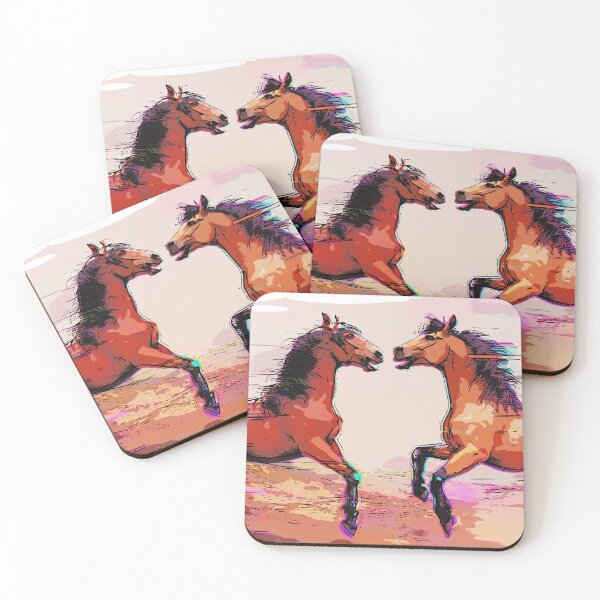 Item preview, Lets Chat - Two Horses Talking  designed and sold by NaturePrints.
