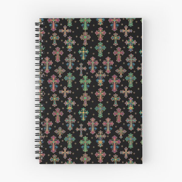 Item preview, Colorful Gothic Cross Pattern designed and sold by PureVintageLove.