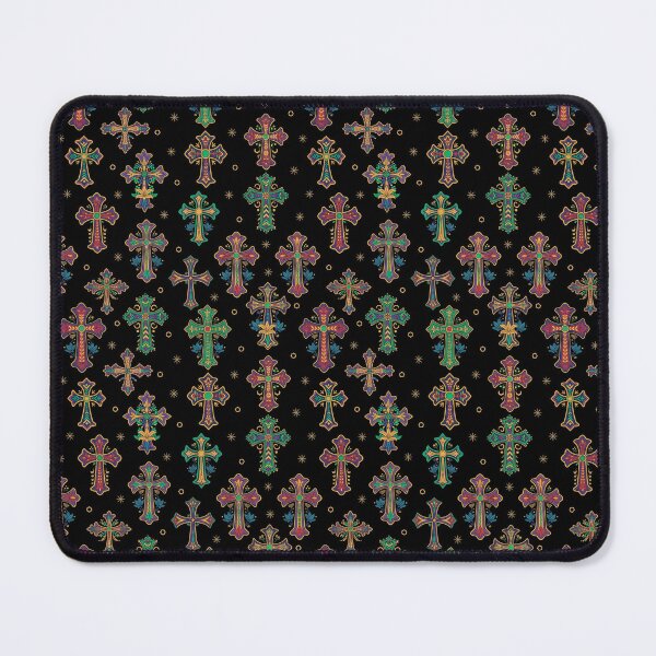 Item preview, Colorful Gothic Cross Pattern designed and sold by PureVintageLove.