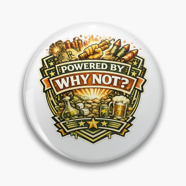 Item preview, Powered by “Why Not?" designed and sold by Throwing-Corn.