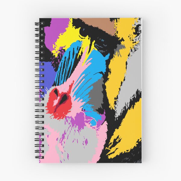 Item preview, Mandrill Monkey Portrait – Vibrant Jungle Wildlife Art  designed and sold by oceantospace.