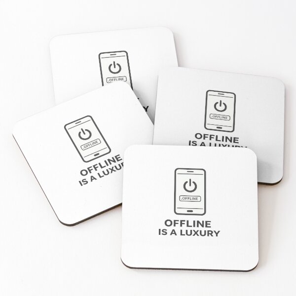 Item preview, Offline Is A Luxury Funny Phone Quote designed and sold by jgvisualarts.